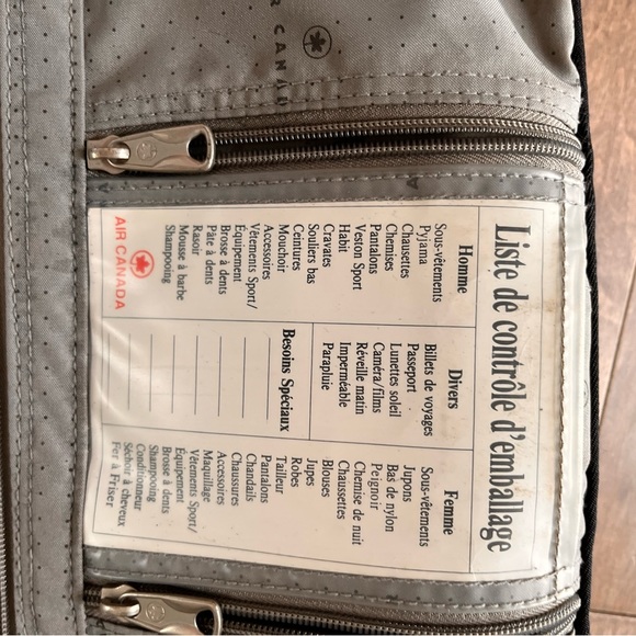 Late 90s AIR CANADA SUIT CARRY ON - Picture 5 of 13
